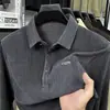 Nueva Camisa Polo para Hombre Otoño 2026, Casual de Negocios para Edad Media, Color Sólido, Atuendo de Papá, Camiseta de Manga Larga para Hombre, Venta al por Mayor