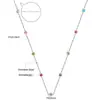 Colar Minimalista Francês Transfronteiriço, Design de Nicho com Diamantes e Diamantes Mistos, Corrente para Clavícula, Colar de Alto Padrão, Joias de Aço Inoxidável para Mulheres