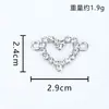Amor Accesorios Elegantes Colgante Creativo Doble Punto de Colgante Aleación de Diamante Accesorios de Joyería Pendientes DIY Pulsera Collar Venta al por Mayor