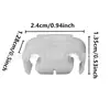 811611797 Es Adecuado para Volkswagen Audi Soporte de Línea de Freno Clip de Abrazadera de Tubería de 2 Agujeros Clip de Fijación