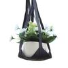 Jardinería en Casa Planta Decorativa Suspensión Aérea Cabestrillo Soporte para Planta en Maceta Cuadrada Suculenta Planta Verde Maceta Colgante de Cuero
