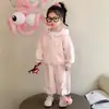 Coelho de Orelhas Macias Roupa Casual - Rosa