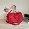Bolso de hombro de diseño de nicho de moda con lunares estilo coreano, bolso de mano de lona estilo casual, bolso de axila para mujer para el trabajo