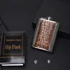 Termo Popular de Acero Inoxidable Transfronterizo Portátil de Doble Cilindro de 8 Onzas Botella de Licores para Exteriores Set de Vino Portátil Ruso de 7 Onzas