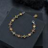 Pulsera de Zirconia Bordada a Punto de Cruz para Niños, Joyería de Mano de Lujo Ligero de Moda para Mujeres, Joyería de Diseño Versátil de Alta Gama al por Mayor