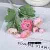 Flocado Simulado Pequeño Loto Camelia Decoración de Mesa para el Hogar Floral Ramo para Novia Accesorios de Fotografía Flores Falsas