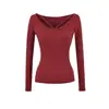 Suéter de Punto de Manga Larga para Mujer con Estilo Puramente Sexy, Dos Formas de Usar, Nueva Camisa Base Ajustada para Otoño e Invierno con Cuello Grande