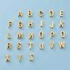Nuevo estuche de acero inoxidable espejo letra inglesa cuentas de agujero pequeño DIY collar de letras pulsera accesorios de joyería
