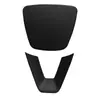 Adecuado para Tesla Model 3/Y Versión Actualizada Calcomanía Decorativa Protectora para Volante, Accesorios de Interior, Piezas de Modificación, Patrón de Fibra de Carbono