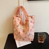 Bolsa Tote Floral de Grande Capacidade para Mulheres 2025 Nova Versátil Bolsa de Ombro Casual para Compras Bolsa Tote para Aula