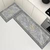 Tapetes para Piso de Cocina, Tapetes Antideslizantes, Felpudos Impermeables y Absorbentes de Aceite, Tapetes de Barro Diatomeas Resistentes a Manchas, Alfombras Domésticas Limpiables con Toallita