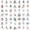 50/100 Peças de Adesivos de Grafite de Natal para Carros, Celulares, Garrafas de Água, Adesivos Decorativos, Adesivos de Diário à Prova d'Água Venda por Atacado