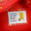 Año Nuevo del Caballo Modelo 999 Oro Puro Pegatina para Teléfono Móvil para Riqueza Instantánea y Dinero, con Adhesivo Posterior, Regalo Pequeño de 2 mg al por Mayor