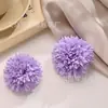 Flor Artificial Mille-Feuille Bola Crisântemo DIY Grampo de Cabelo Acessórios de Flor Bola de Cardo Flor Artificial Crisântemo Ping Pong Guirlanda de Seda Flor Falsa