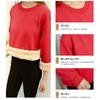 Suéter de Mujer de Terciopelo Imitación de Cordero Grueso con Cuello Redondo Invierno Nuevo Cómodo Cálido Combinable Casual