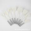 Utensílios de Cozinha Criativos Novos de Silicone Translúcido Antiaderente Conjunto de Espátula e Colher Silicone de Qualidade Alimentar Espátula Cabo de Madeira de Faia Pronta Entrega