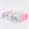 Caja de Lápices Creativa Estilo Coreano Gradiente Chica Linda Felpa Octagonal Bolsa para Lápices Corazón de Chica Estudiante Bolsa Simple de Almacenamiento