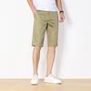 Shorts de Verano Push para Hombre Pantalones Casuales Holgados Algodón Color Sólido Estilo Coreano Pantalones de Cinco Puntos Pantalones de Playa Delgados para Hombre Marca de Moda