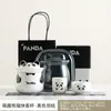 Cerâmica Wenchuang Kuaike Caneca Tesouro Nacional Casal Panda Conjunto de Chá de Viagem Uma Jarra Duas Xícaras Portátil para Exterior Caixa de Presente