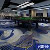 Alfombra de Piso Gruesa para Sala de Billar, Resistente al Desgaste, a la Humedad, Alfombra Impresa Comercial de Cobertura Total, Sala de Billar de Hotel Resistente al Fuego y Retardante de Llama