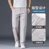 Pantalones Cargo para Hombre de Primavera/Verano para Exteriores, Holgados y Sencillos, Verde Militar, Pantalones Casuales de Pierna Recta para Hombre
