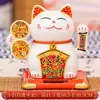 Adorno de Gato de la Suerte Lindo Creativo Atrae Riqueza Accesorios Solares para Coche Manualidades de Gato Mini Venta al por Mayor Decoración que Mueve la Pata
