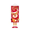 Nuevo paño colgante navideño transfronterizo y decoración de fiesta con bandera, suministros, accesorios, arreglos de tela de fondo con estampado creativo