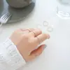 Anillo Básico Liso Redondo Más Vendido de Vietnam para Estudiantes Mujeres, Versátil, Sencillo y Moderno, Exclusivamente para Comercio Exterior Transfronterizo