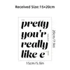 Adesivos de Espelho com Frases em Inglês Estilo Ins Autoadesivos de Parede Lavatório Vidro Embelezar Adesivos Decorativos BR0429C