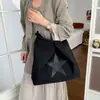 Bolso tote retro de moda transfronterizo para mujer 2026 Otoño nuevo bolso de hombro único con estampado de estrellas bolso cruzado de moda