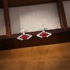 Aretes de Clip con Borla de Perlas Super Brillantes Nicho Exquisito Moda Aretes Versátiles Lujo Ligero Alta Gama Aretes de Botón Joyería