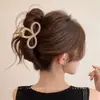 Presilha de cabelo garra de tamanho médio para mulheres com cabelo fino, novo modelo 2026, sensação de alta qualidade, para penteados presos na nuca, presilha tubarão, acessório de cabelo