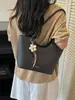 Bolsa Tote Color Block Elegante Simples de Grande Capacidade Bolsa de Ombro Único Casual para Passeios e Trabalho Diária Personalidade Tendência Bolsa de Axila
