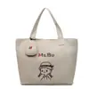 Bolsa de Lona Tipo Tote de Dibujos Animados Estilo Japonés Linda Nueva 2025 Retro Versátil Textura Casual Bolso de Hombro