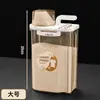 Recipiente de armazenamento de detergente de lavanderia de luxo com copo medidor, portátil, de grande capacidade, recipiente selado para cápsulas de lavanderia e dispensador de detergente líquido para uso doméstico