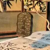 Acessórios de pingente tradicionais feitos à mão da popular marca HeXiang, ornamento para pendurar no carro, amuleto triangular da paz