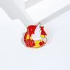 2024 Novo Dia Nacional Vermelho Liga Broche Patriótico Estilo Nacional Metal Emblema Pin Acessórios Decorativos Jóias Atacado