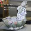 Nova Decoração Buda Zen de Topo de Andar Estilo Chinês Decoração de Pátio Varanda Jardim Terraço Paisagem Villa
