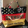 Sitio Independiente Temu Bolso de Mano de Nuevo Estilo Transfronterizo Impermeable PVC+Lona Portátil para Viajes Diarios Bolso de Hombro Bolso Tote