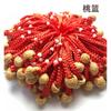Al por mayor melocotón Hu Benmingnian para niños bebé anti-susto hueso de melocotón cuerda roja pulsera Festival del Bote del Dragón cuerda colorida cuerda de mano de paz