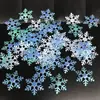 Flocos de Neve Falsos de Natal Decoração de Árvore de Natal Confetes de Gelo e Neve para Festa de Casamento Decoração de Natal DIY Feita à Mão