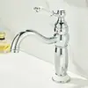 Grifo Retro Francés Frío y Caliente para Lavabo Doméstico, Lavabos de Baño, Lavabos de Agujero Único, Grifo Dorado, Todo Cobre