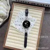 Adecuado para Apple Watch Series 8910 Modelo Fino Correa de Reloj Incrustada con Diamantes en Forma de I Pulsera Samsung Huawei Fit4 Xiaomi 9Pro