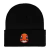 Nuevo Gorro de Punto Bordado de Dibujos Animados y Anime de Moda para Hombres y Mujeres en Otoño e Invierno, Gorro de Lana Cálido para Pullover