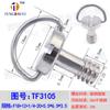 Tornillos de Cámara de 1/4 Acero Inoxidable Placa de Liberación Rápida Cordón Anillo de Apriete Manual Cuarto Tornillos de Liberación Rápida Tamaños Completos