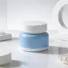 Pote Plástico Personalizado de 50g com Boca Larga para Creme com Tampa Simples de Rosca, Recipiente para Embalagem de Skincare, Frasco Dosador para Cosméticos