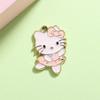 Colgante de Gato Kt Accesorios Colgante Pequeño Estilo Europeo y Americano Dibujos Animados Aleación Goteo de Aceite Accesorios de Joyería Pulsera DIY Ropa Pendientes