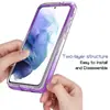 Adecuado para Teléfono Móvil Samsung Galaxy S21 plus 6.7 pulgadas Cubierta Protectora Marco de Color Contrastante Alta Transparencia Fábrica ISO