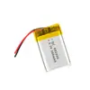 Batería de polímero de litio 602030-300mAh batería de polímero de litio grabadora fabricantes eléctricos al por mayor