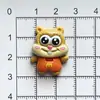 Papas Fritas de Dibujos Animados Hamburguesa Haibao Accesorios de Resina Joyería DIY Pasador Agujero Hebilla de Zapato Funda de Teléfono Móvil Decoración de Pegatina para Taza de Agua